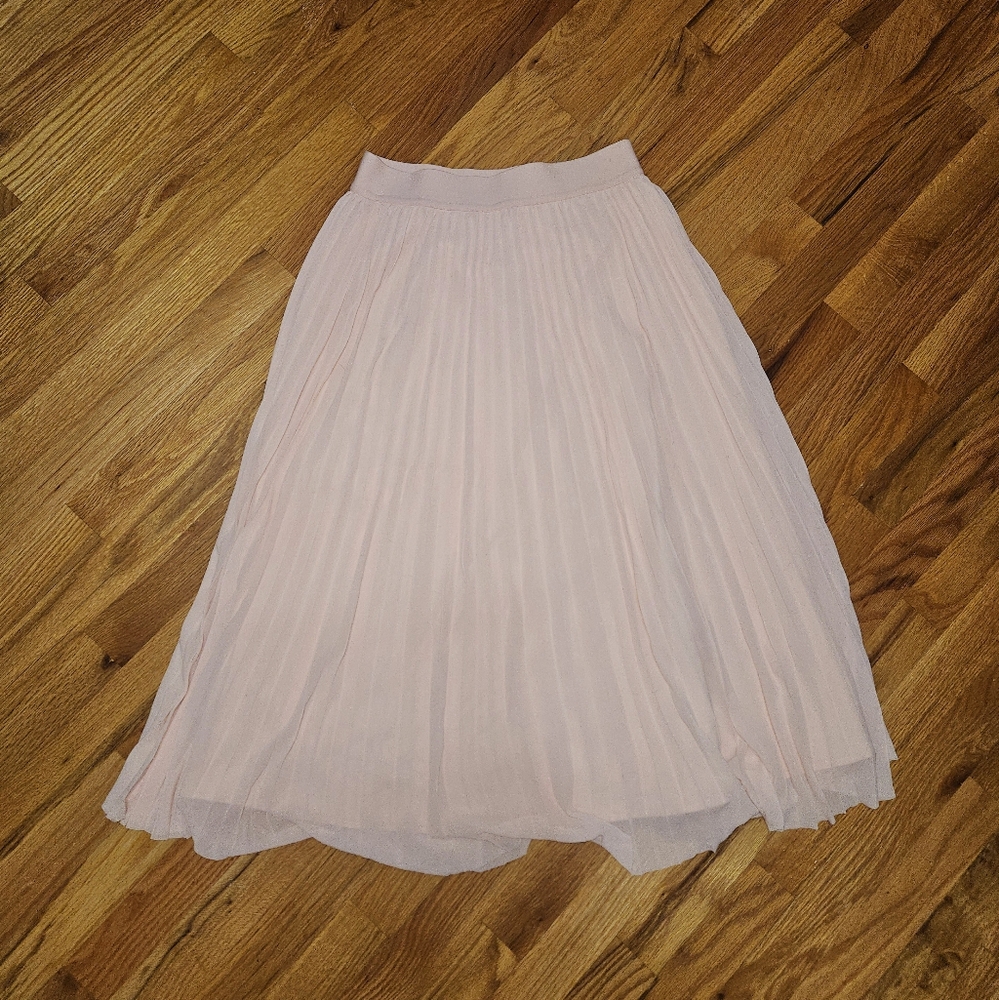 Ballet pink chiffon skirt